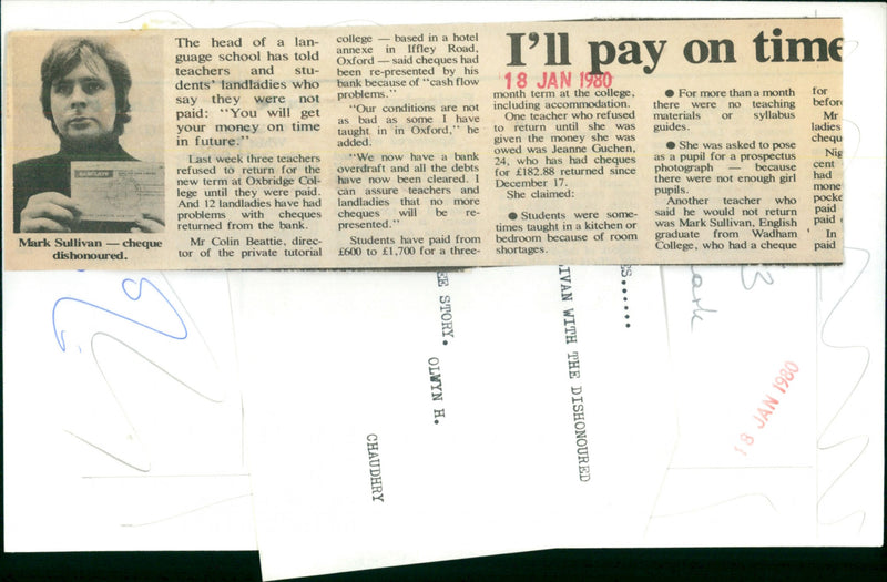 Mark Sullivan - Vintage Photograph