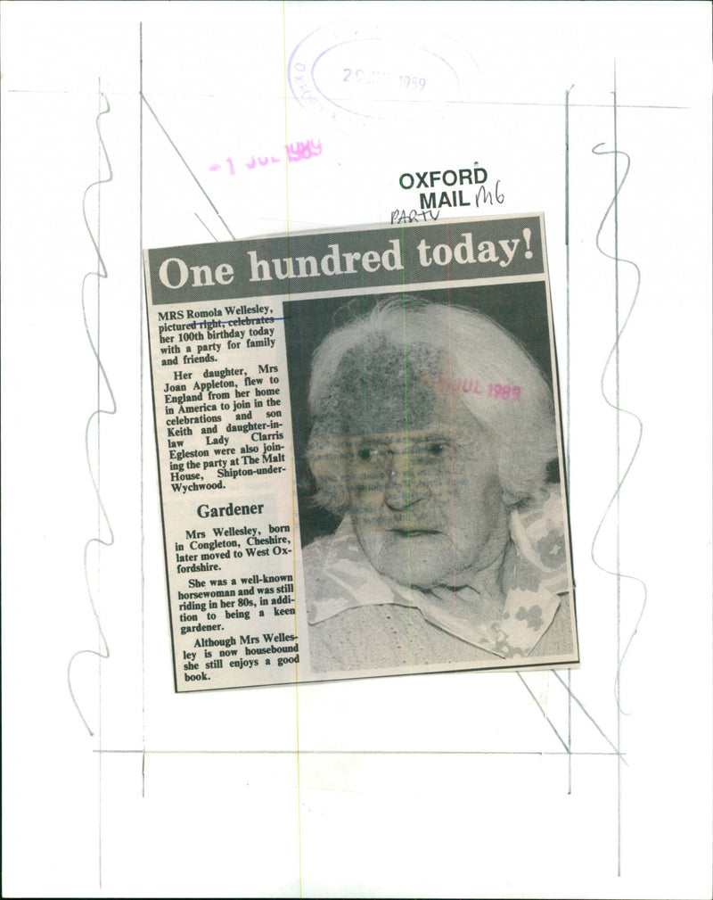 Romola Wellesley - Vintage Photograph