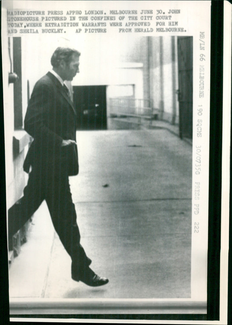 John Stonehouse - Vintage Photograph