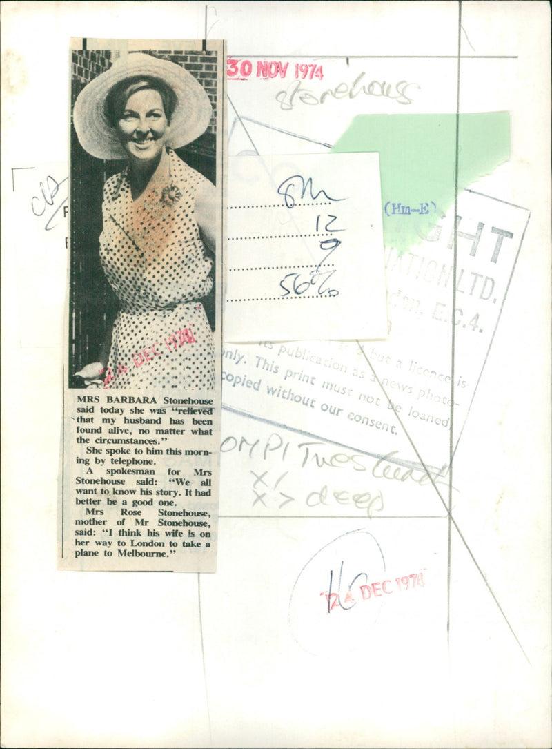 Barbara Stonehouse - Vintage Photograph