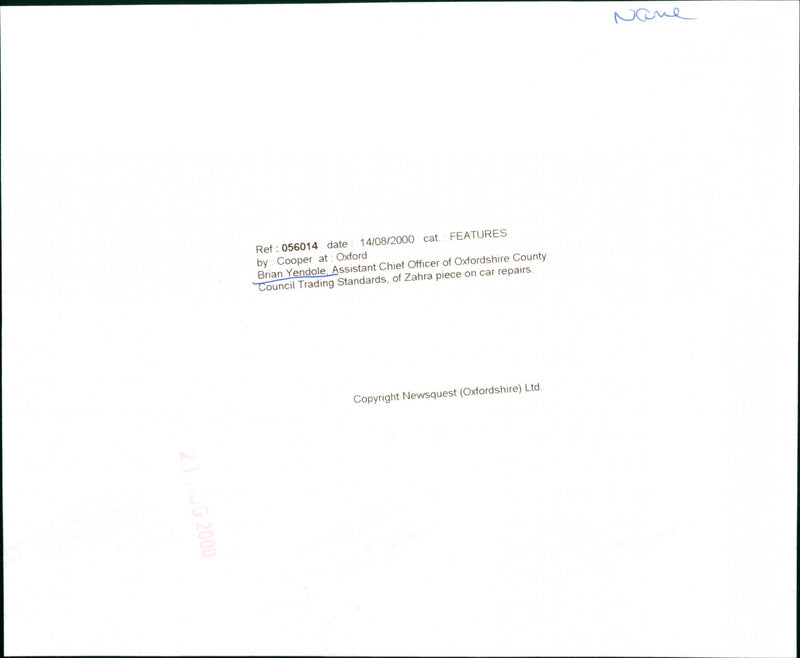 Brian Yendole - Vintage Photograph