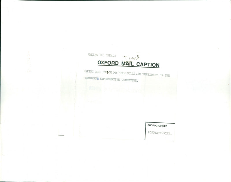 Mr Mike Sullivan - Vintage Photograph