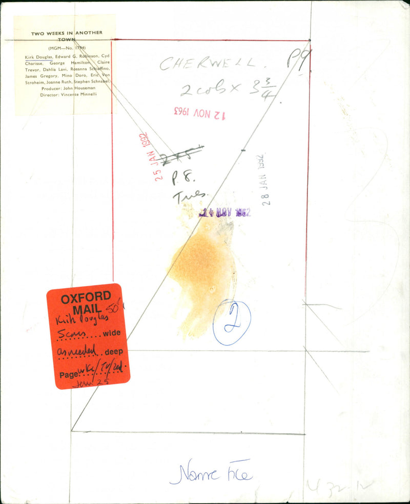 Kirk Douglas - Vintage Photograph