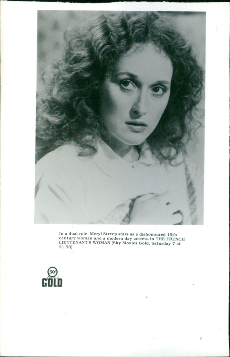 Meryl Streep in a dual role in the film "The French Lieutenant's Woman". - Vintage Photograph