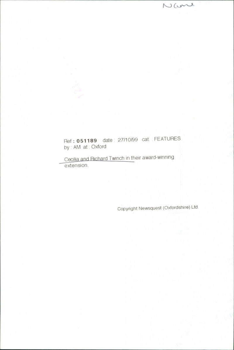 Cecilia and Richard Twinch - Vintage Photograph