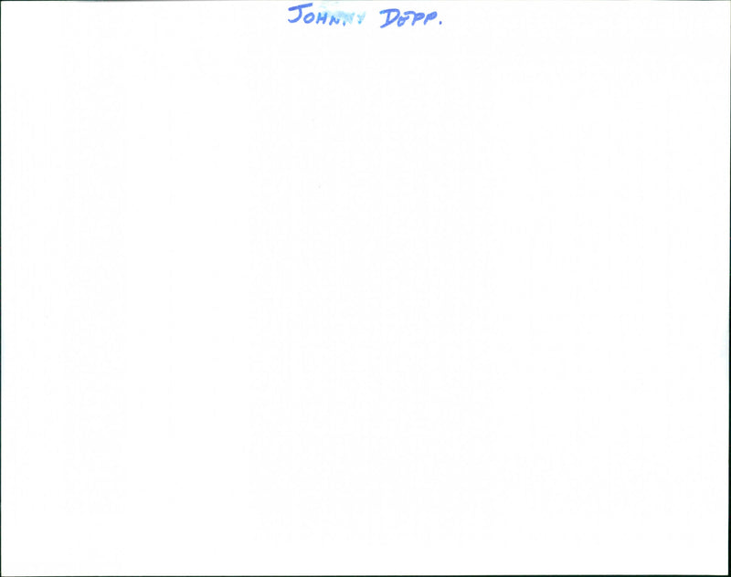 Johnny Depp stars in the 1995 movie "Don Juan DeMarco". - Vintage Photograph