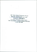 Actress Diane Youdale poses while filming a dance aerobics video with IMC Video Limited Productions. - Vintage Photograph