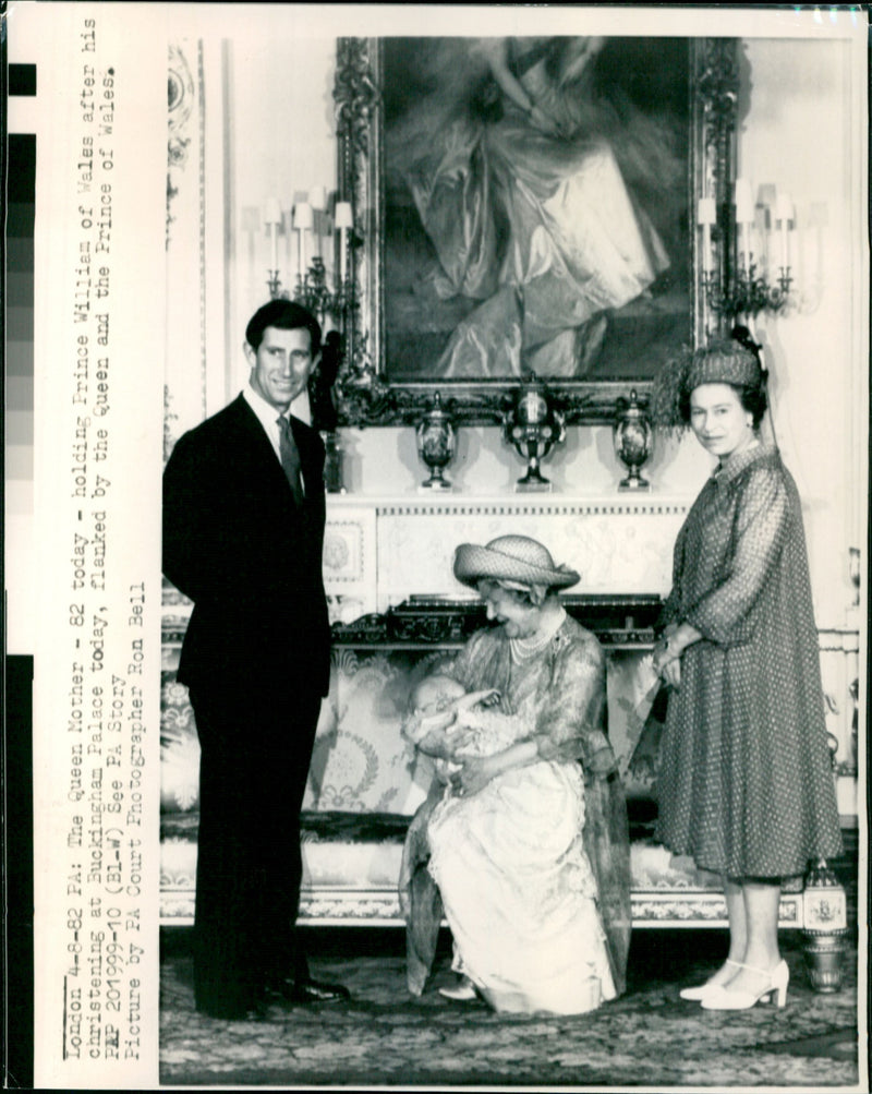 Christening of Prince William - Vintage Photograph