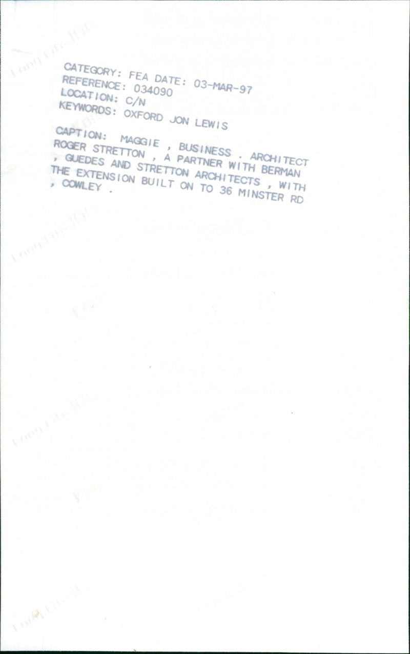 Roger Stretton - Vintage Photograph