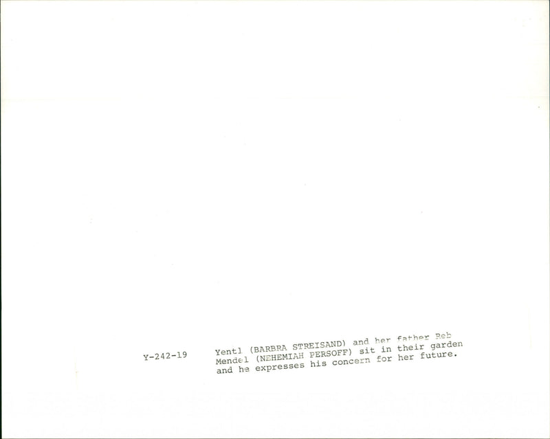 Barbra Streisand and Nehemiah Persoff - Vintage Photograph