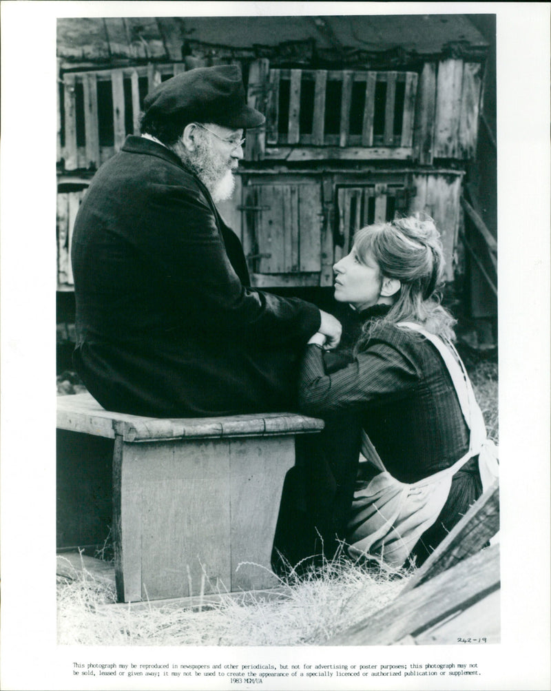 Barbra Streisand and Nehemiah Persoff - Vintage Photograph