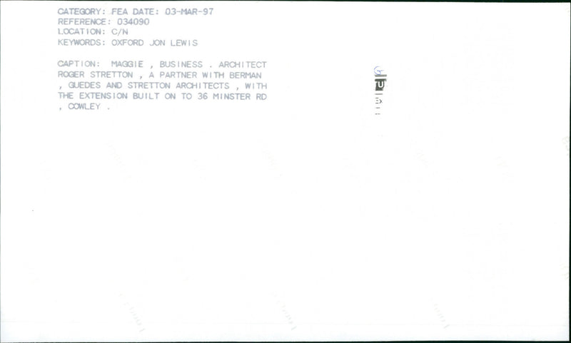 Roger Stretton - Vintage Photograph