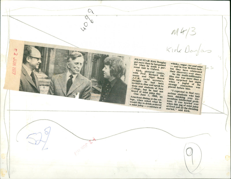 Kirk Douglas - Vintage Photograph