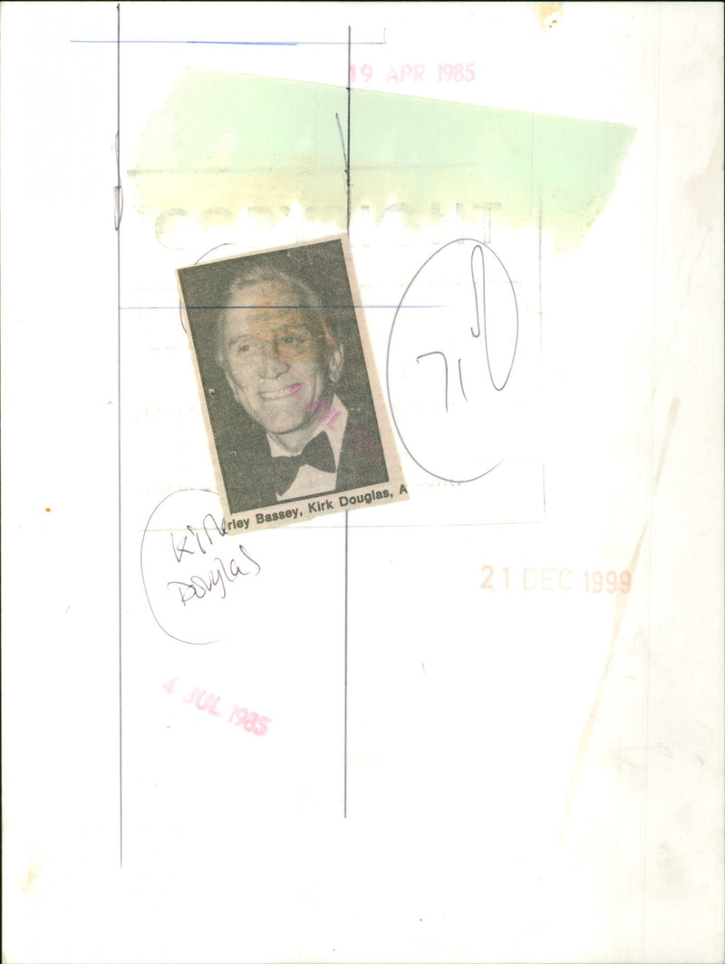 Kirk Douglas - Vintage Photograph