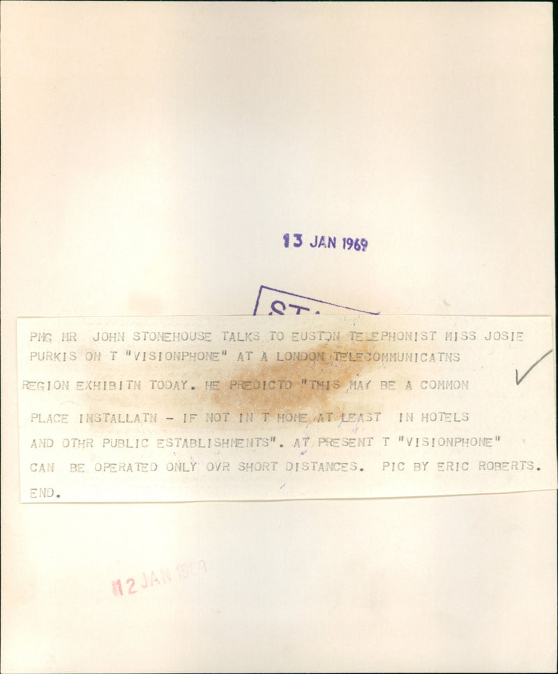 John Stonehouse - Vintage Photograph