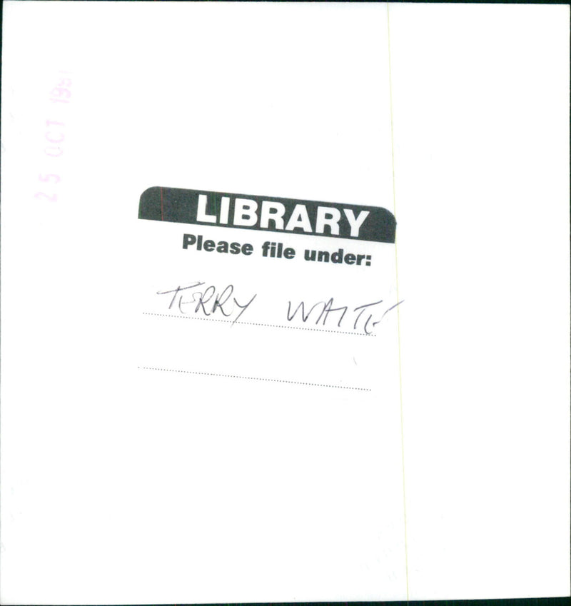 Terry White - Vintage Photograph