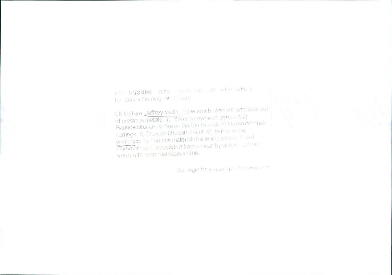 Jeffrey Wallis - Vintage Photograph