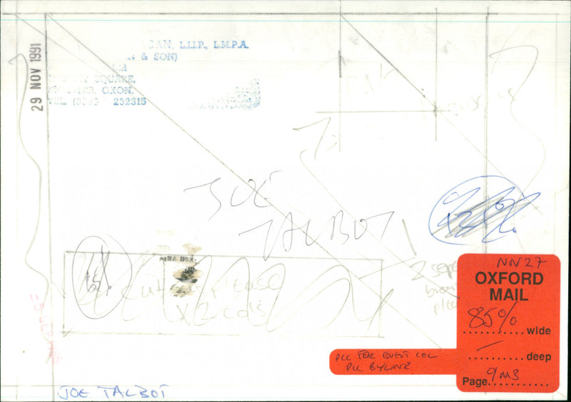 Joe Talbot - Vintage Photograph