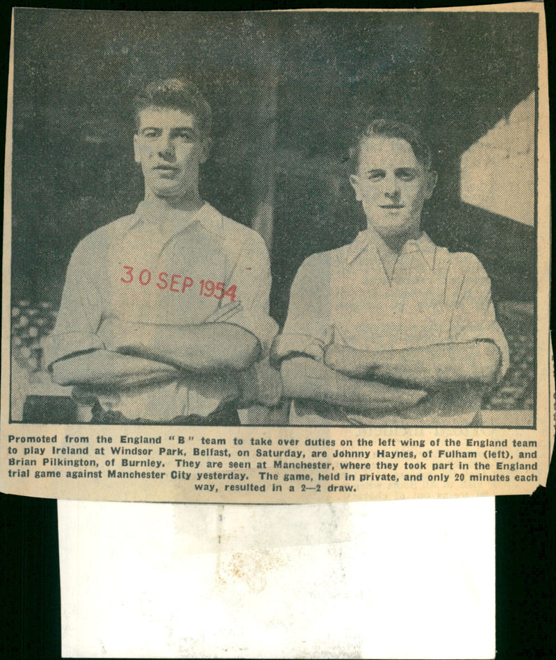 Johnny Haynes - Vintage Photograph