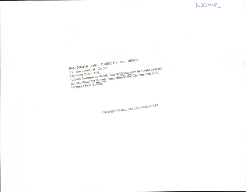 Sue Williams, wendy - Vintage Photograph