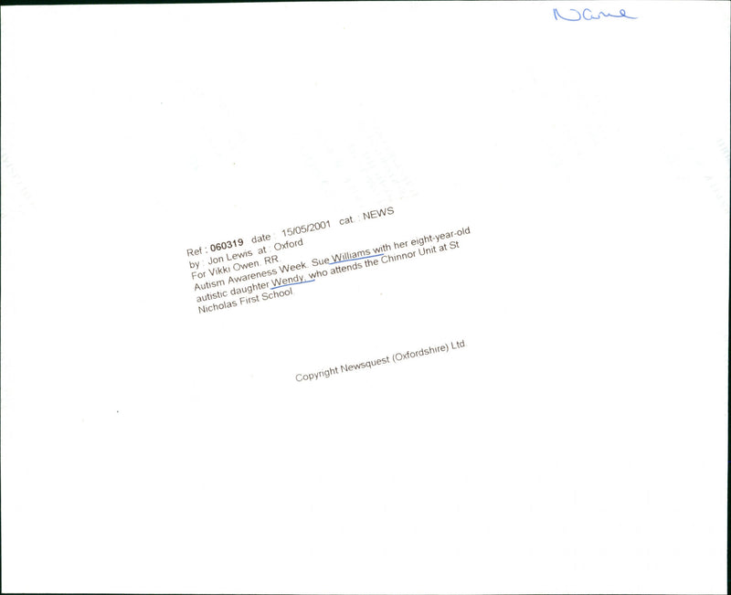 Sue Williams, and Wendy - Vintage Photograph