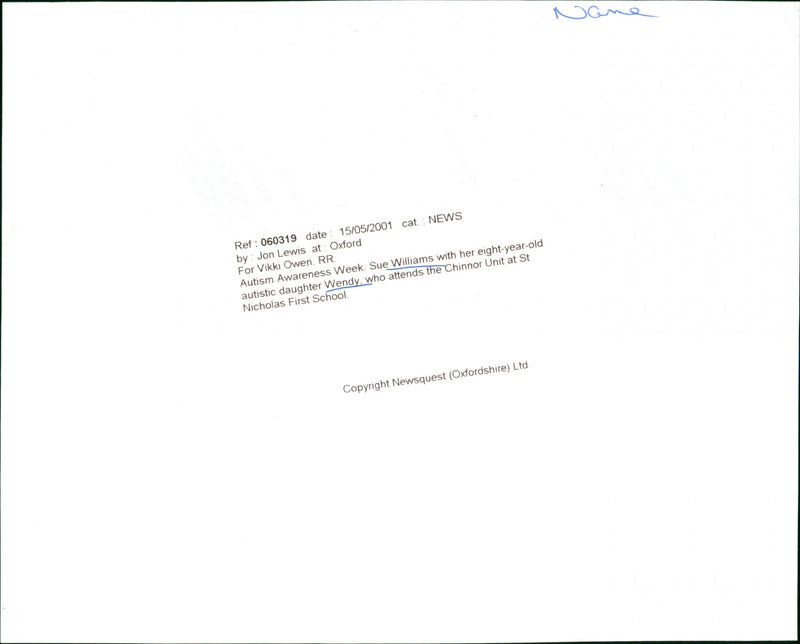 Sue Williams, and daughter Wendy - Vintage Photograph