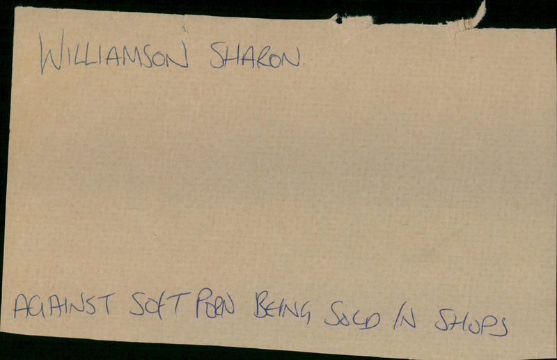 Williamson Sharon - Vintage Photograph