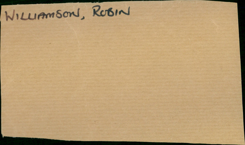 Robin Williamson - Vintage Photograph