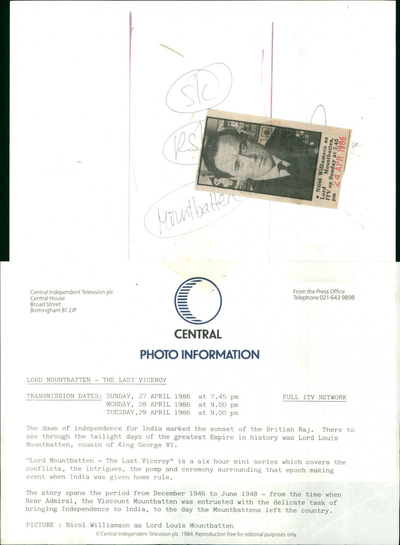 Nicol Williamson - Vintage Photograph