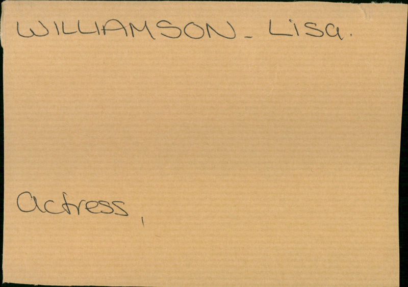 Williamson Lisa - Vintage Photograph