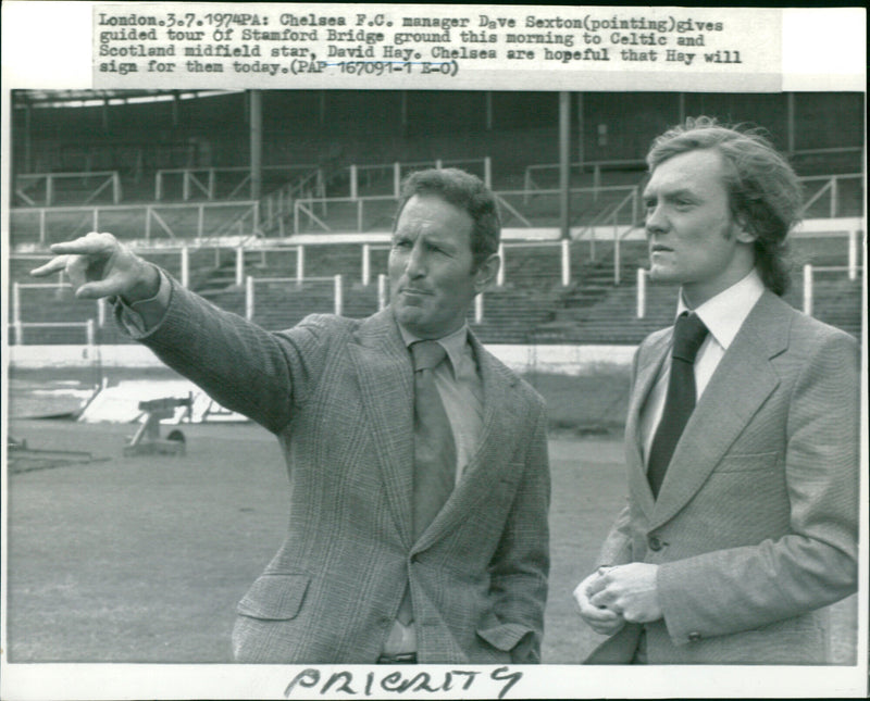Dave Sexton and David Hay - Vintage Photograph