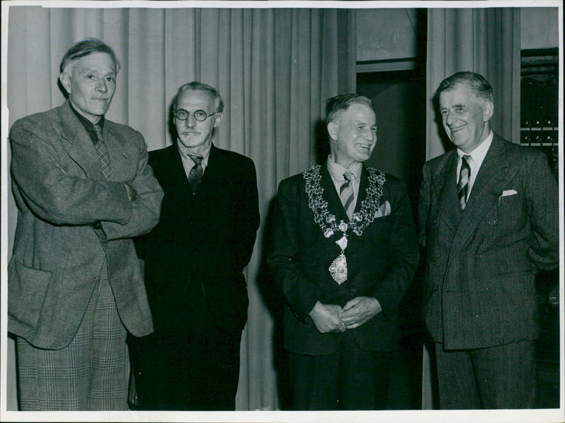 Henry Williamson, Samuel L., W.G. Davies - Vintage Photograph