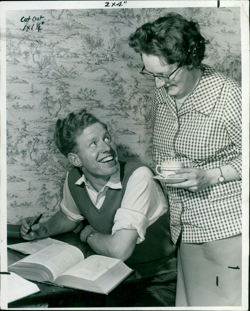 Tony Williamson with his wife - Vintage Photograph