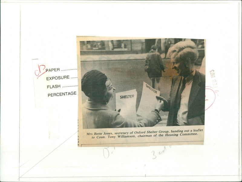 Mrs Bette Jones, Tony Williamson - Vintage Photograph