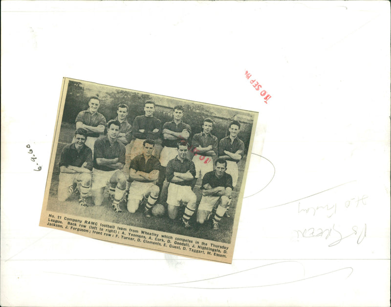 RAMC football team - Vintage Photograph