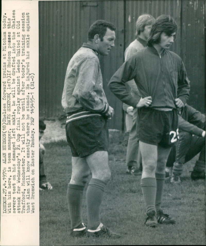 Alan Hudson and Dave Sexton - Vintage Photograph