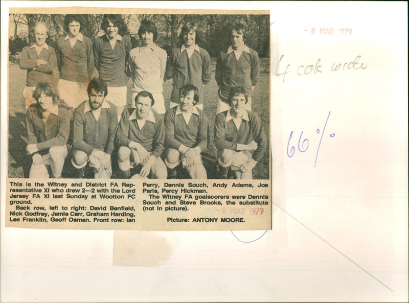 Witney and District FA - Vintage Photograph
