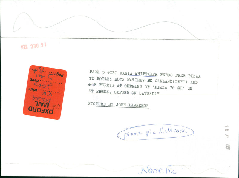 Maria Whittaker - Vintage Photograph