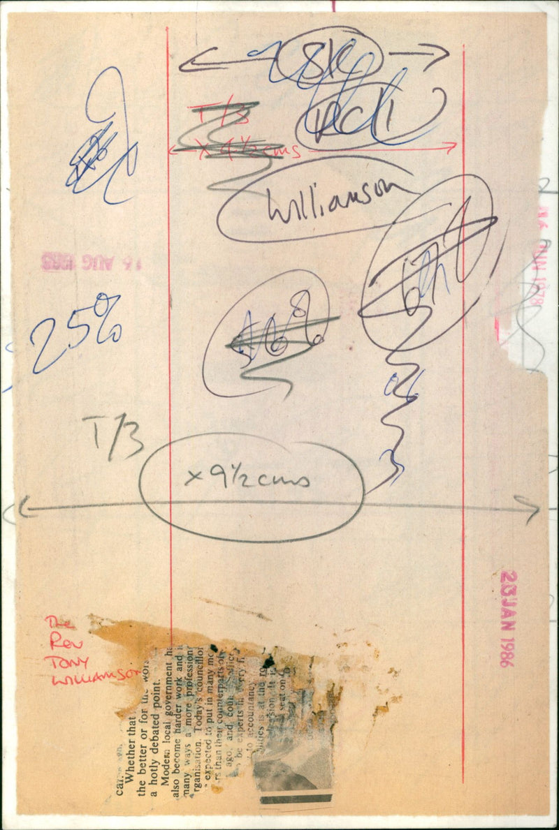 Tony Williamson - Vintage Photograph