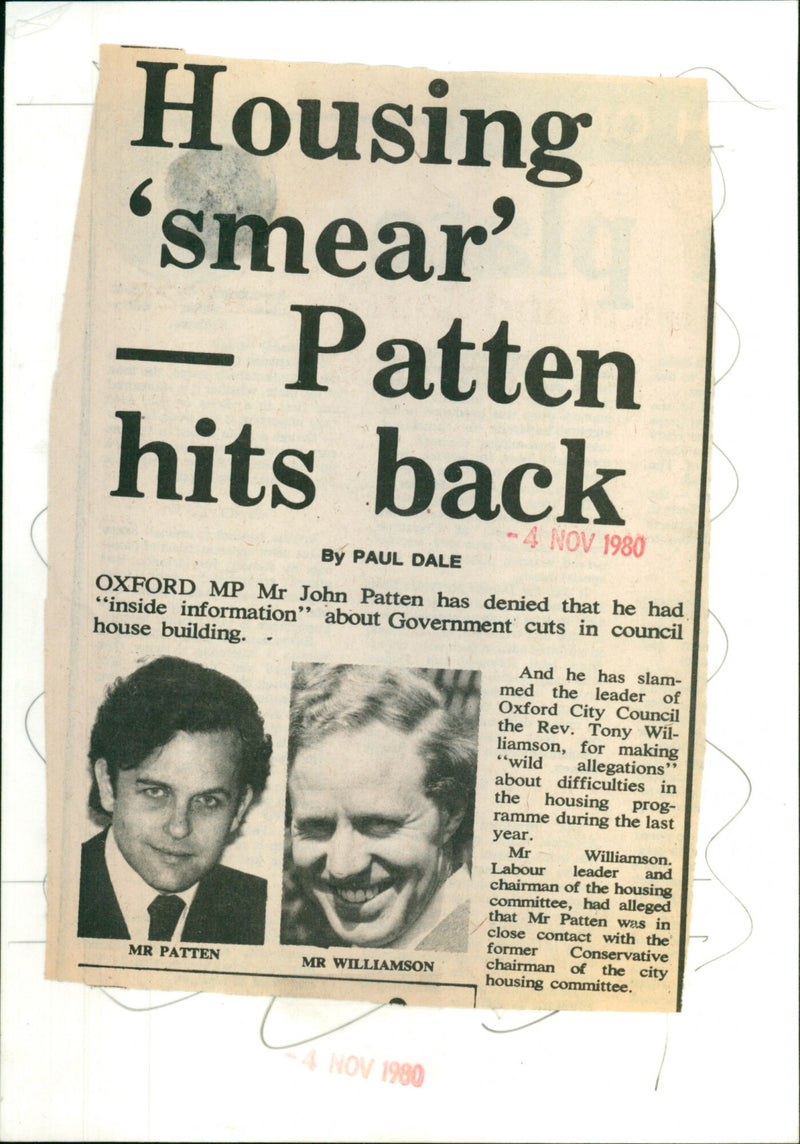 Tony Williamson - Vintage Photograph