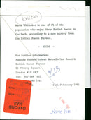 Maria Whittaker - Vintage Photograph