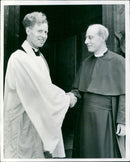 Harry Carpenter, Rev. Tony Williamson - Vintage Photograph