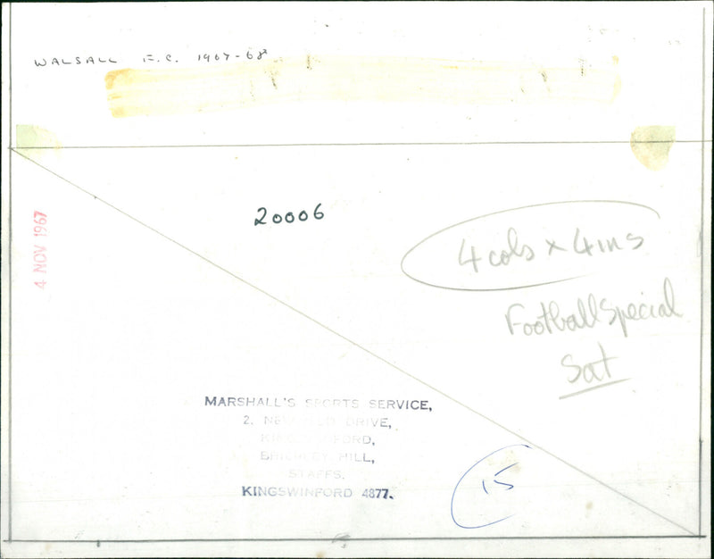 Walsall FC - Vintage Photograph