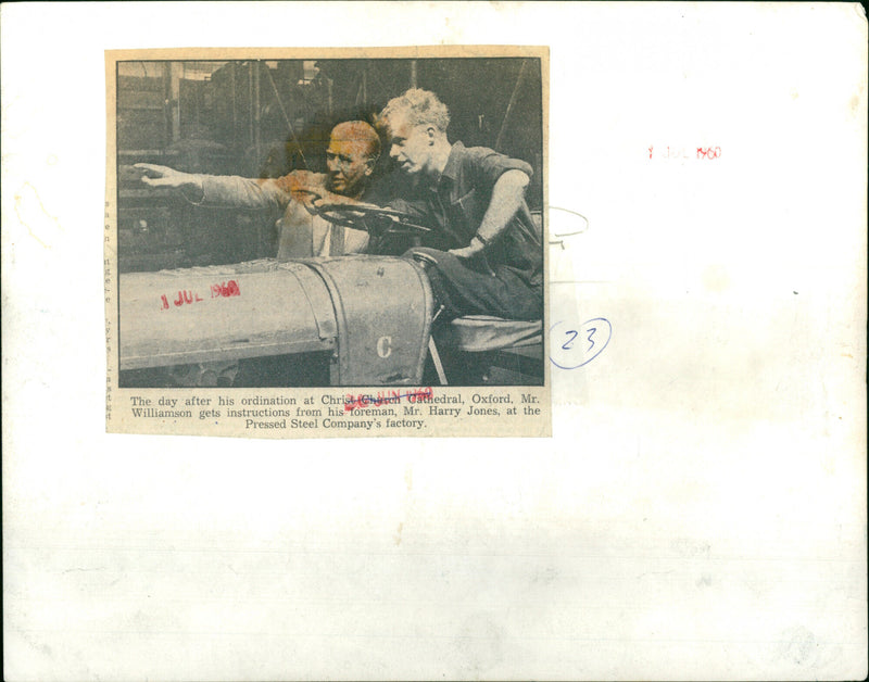 Tony Williamson, Harry Jones - Vintage Photograph