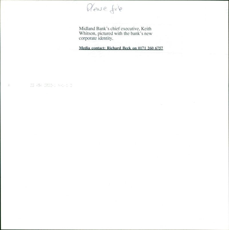 Keith Whitson - Vintage Photograph