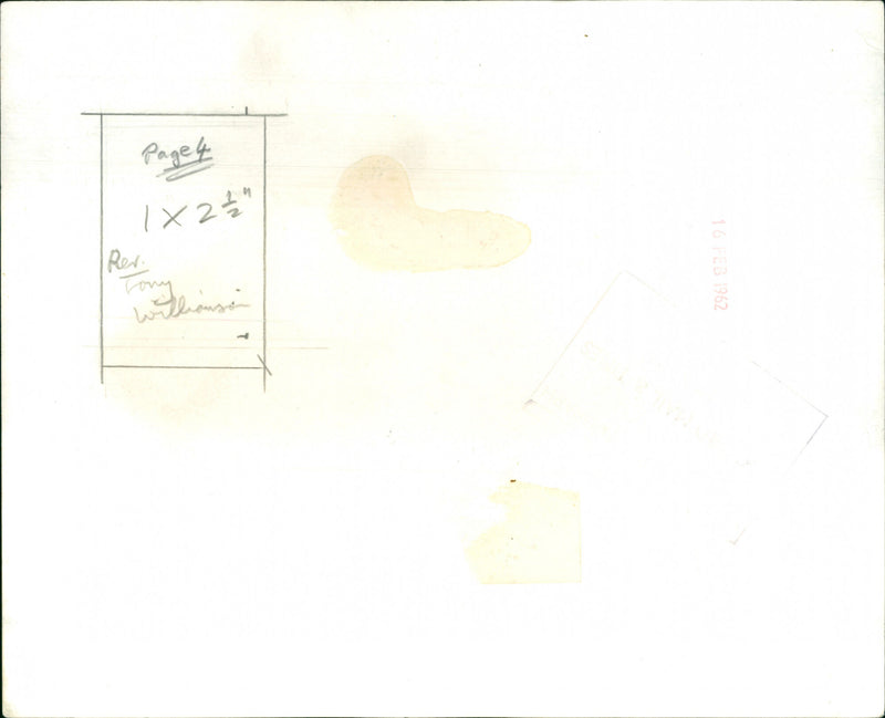 Rev. Tony Williamson - Vintage Photograph