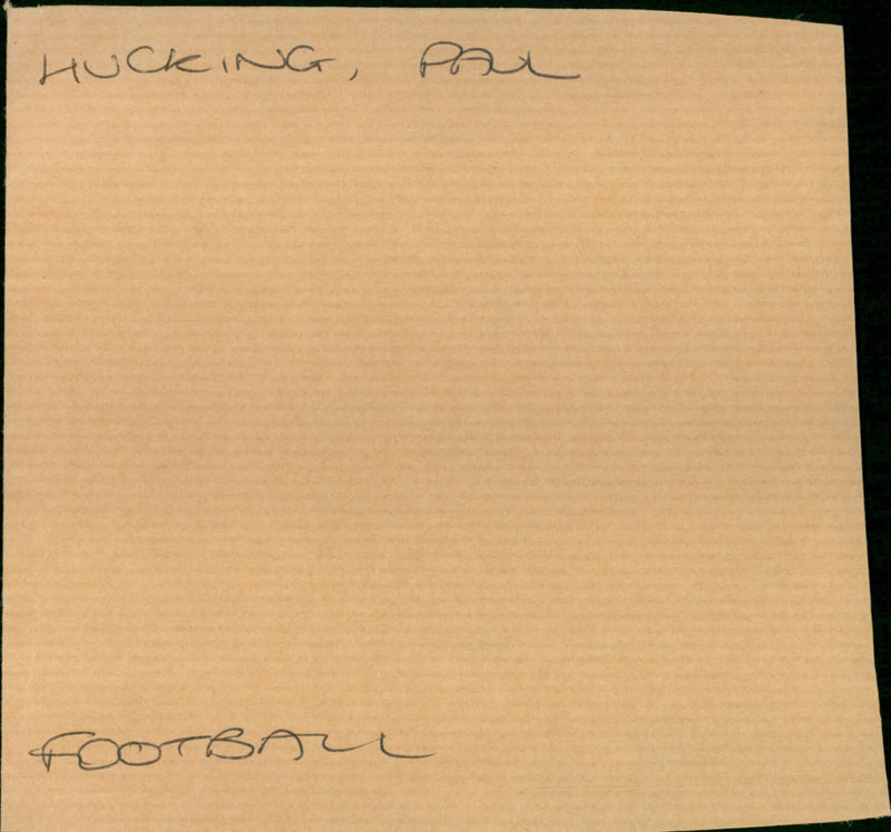 Paul Hucking - Vintage Photograph