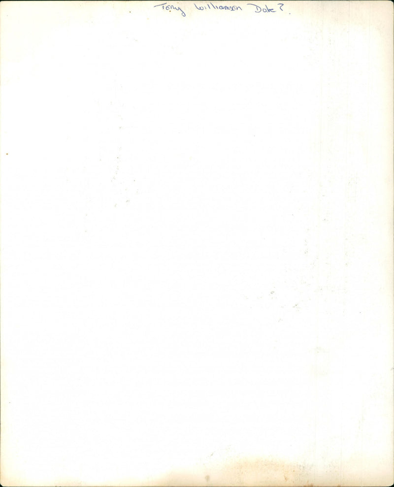 Tony Williamson - Vintage Photograph