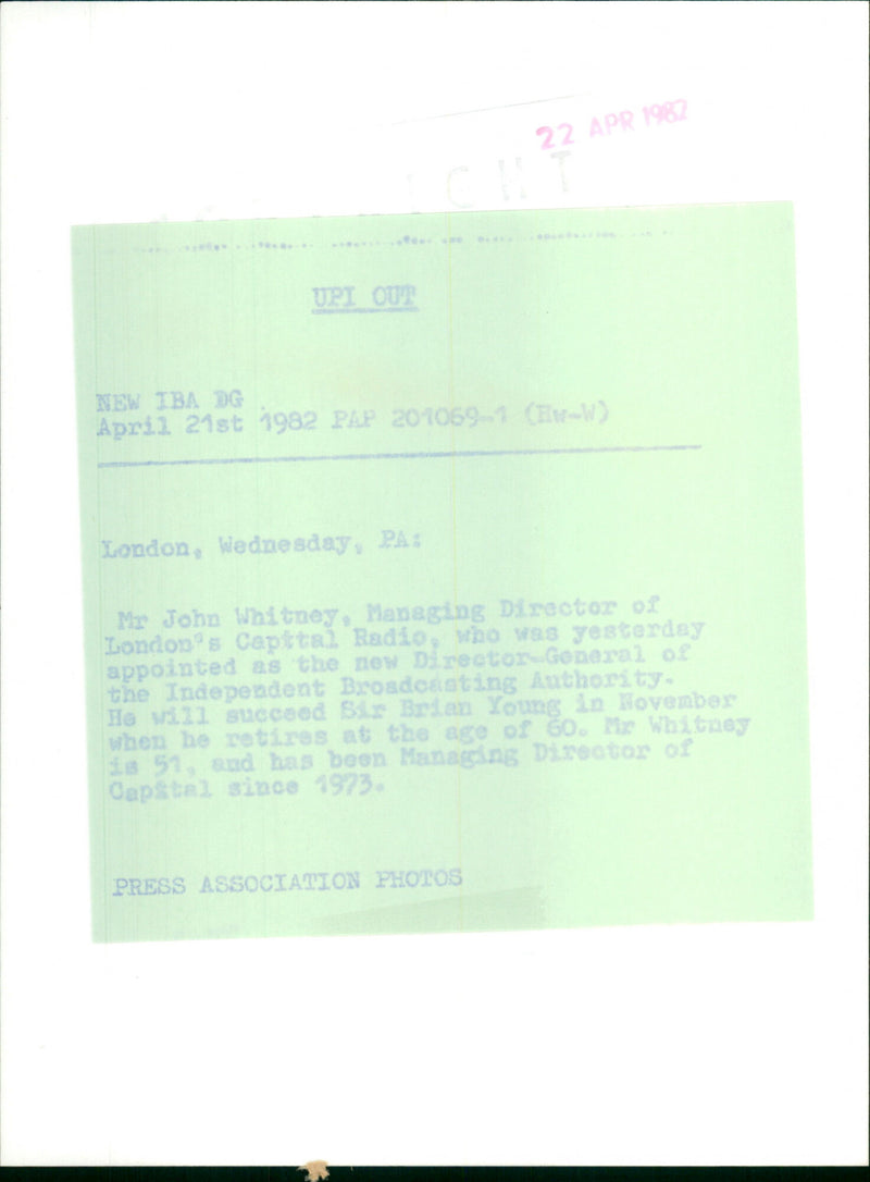 Mr. John Whitney - Vintage Photograph