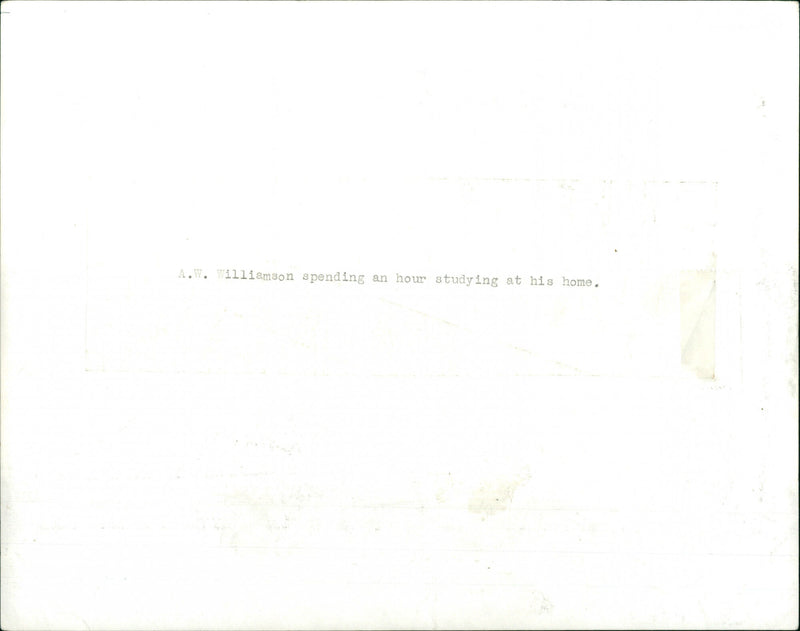 A. W. Williamson - Vintage Photograph